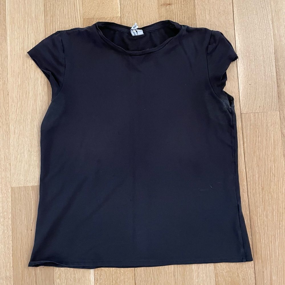 Tight fitting black shirt from & other stories